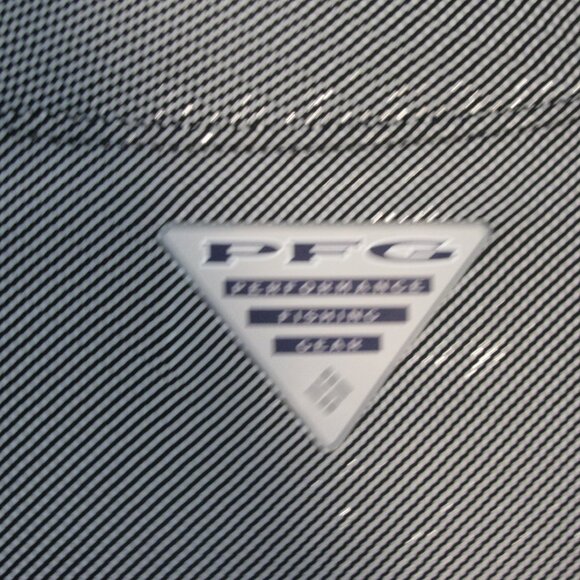 * Mens Columbia Shirt Small Performance Fishing Gear Silver Black - Picture 4 of 4